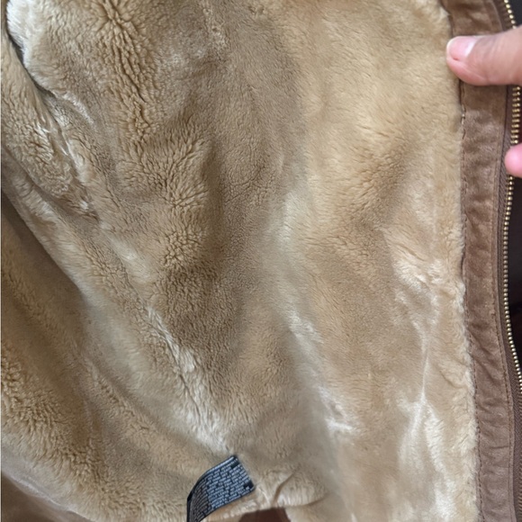 St. John's Bay Tan Faux Shearling Jacket - Picture 4 of 11